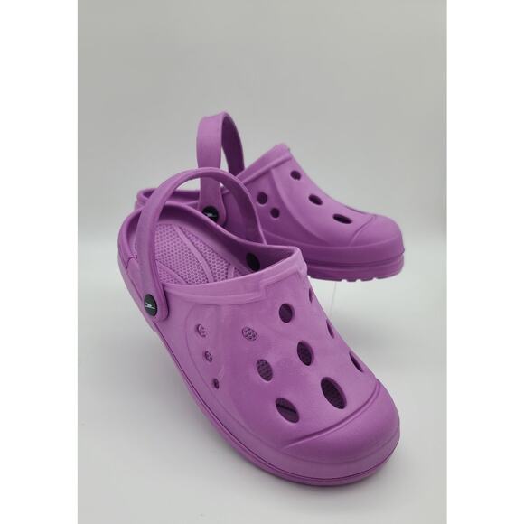 Crane Womens Shoes Classic Clogs Slip On Size 7/8 Lavender Pool Garden - Picture 3 of 7